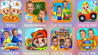 Vlad & Niki Monster Truck,Supermarket,Superheroes,Smart Games,Cooking Party, Car Games,Vlad Niki Run