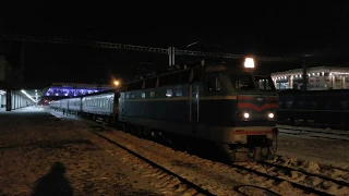 🇺🇦 4K UltraHD Електровоз ЧС4-154 з поїздом #65 Москва-Кишинів