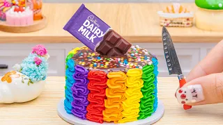 Dairy Milk Rainbow Cake🌈1000+ Miniature Rainbow Cake Ideas🍰 Mini Cake Ideas