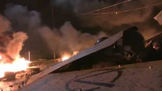 Intense clashes and fires on Independence Square, Kiev