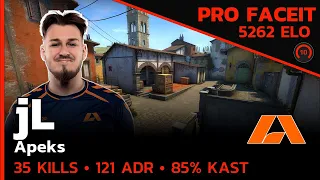 jL Apeks PLAYS SMART CS at 5200 ELO🔥 (INFERNO) FACEIT LVL 10 / CSGO POV / Jun 26, 2023