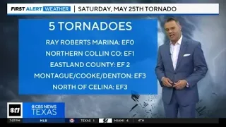 5 tornadoes recorded on Saturday, May 25, in North Texas: Final Report