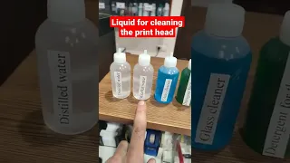 Liquids for cleaning the print head