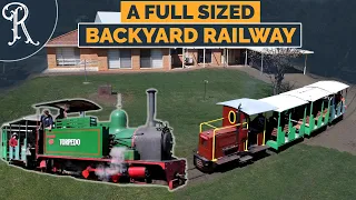 Pete's Hobby Railway, an impressive full sized railway in a backyard!