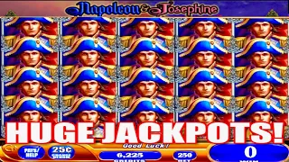 ★★JACKPOT HANDPAY★★$62 BETS★★NAPOLEON & JOSEPHINE HIGH LIMIT SLOT MACHINE BUENO DINERO MUSEUM SLOTS