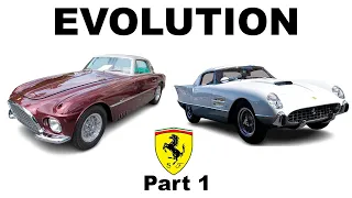 Evolution of Ferrari cars - Models by year (Part 1)