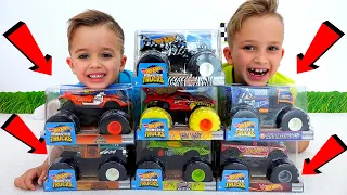 Vlad y Niki se divierten con camiones de juguete | Camiones Monstruos De Hot Wheels