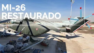 El helicóptero MI-26 restaurado por el Museo Militar de Aviacion