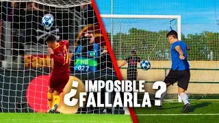 ¿IMPOSIBLE FALLARLA? *EL NO GOL del ROMA-REAL MADRID* ¡Retos de Fútbol!