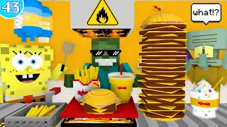 Monster School: WORK AT WENDY'S BURGERS - Minecraft Animation