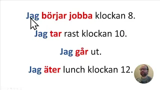 1.  Alltid subjekt och verb