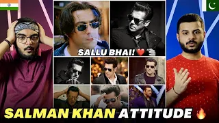 Salman Khan Full Attitude Videos REACTION #3 🔥😈 | Salman Khan Angry Moments | Thug Life