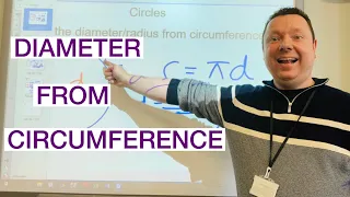 CALCULATE DIAMETER FROM CIRCUMFERENCE - 5 MINS ONLY!!!