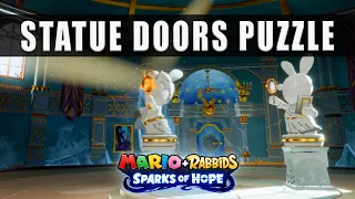 Mario + Rabbids Sparks of Hope Activate the statue Doors Puzzle in The Winter Palace