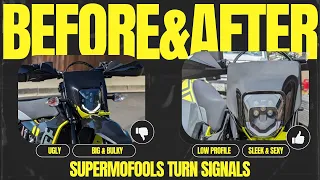 How to install the Supermofools turn signals on a Husqvarna 701 Supermoto.