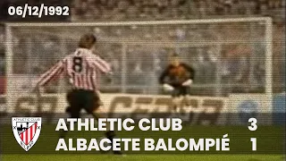 ⚽️ [Liga 92/93] J13 I Athletic Club 3 - Albacete Balompié 1 I LABURPENA