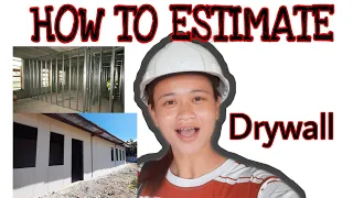 HOW TO ESTIMATE DRYWALL MATERIALS | Cement Board on Metal Stud Frame