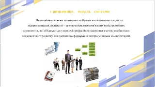 Педагогічна система підготовки майбутніх кваліфікованих кадрів до підприємницької діяльності