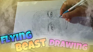 @FlyingBeast320 drawing with his name😲❤️