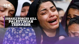 Funeral of Palestinian teen killed by Israeli troops in West Bank