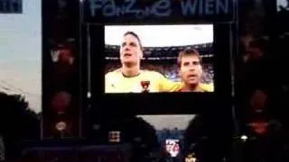 EM 2008 Österreich-Deutschland Fanzone Wien Hymne