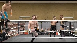 Bounty Hunters: Tommy Lawrence & KM Lane vs Early Grave: Jack Landers & Cali Gray,