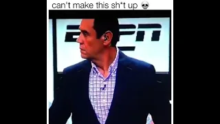 ESPN set falls on guy