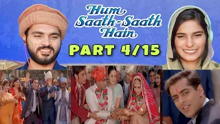 Hum Saath Saath Hain: wedding party dance  | Salman Khan | Saif Ali K |Part 4/15|Pakistani Reaction