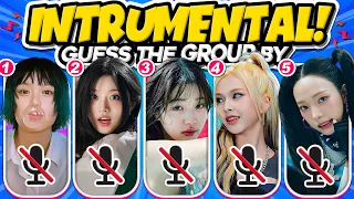 GUESS THE GROUP BY INSTRUMENTAL 🔇 [MULTIPLE CHOICE] (GUESS THE SONG 🎵) | KPOP QUIZ 2024