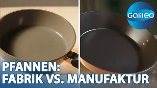 Pfanne aus der Massenproduktion vs. 450€ High-Class-Pfanne