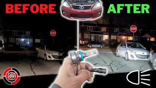 Lexus CT200h Halogen to LED Low Beam Upgrade