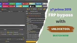 huawei y7 prime 2019 frp bypass unlock tool