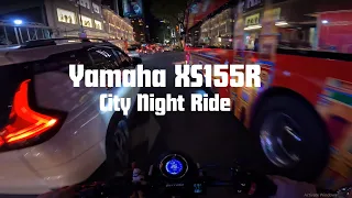 City Night Ride | Yamaha XSR 155 Modified | Akrapovic | Pure Sound | 4K