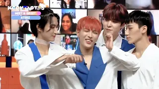 Hongjoong is challenged to endure his members' kisses