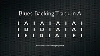 12 Bar Blues Backing Track in A Major