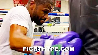 FLOYD MAYWEATHER NASTY TANK BLAST SHOTS; PUNCHING HARDER & SHARPER AT 45 THAN FIGHTERS HALF HIS AGE