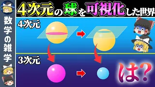 【超球面】4次元の球が3次元に現れると…数学の面白い話【ゆっくり解説】
