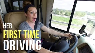 Marissa's First Time Driving a Motorhome!  - Our RV Life