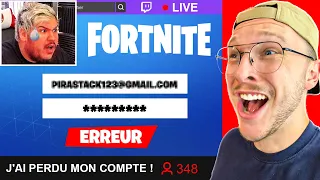 J'ai TROUVÉ le MOT DE PASSE de son Compte FORTNITE ! (je le hack en live)