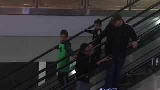 Escalator prank