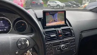 2009 Mercedes c300 backup camera install