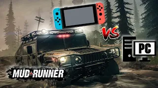 Spintires: MudRunner | Nintendo Switch vs Pc | Graphics Comparison