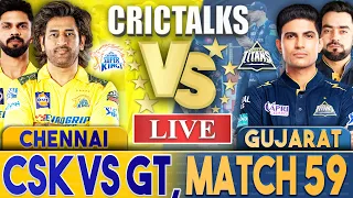 Live: CSK VS GT, Match 59 | IPL Live Scores and Commentary | Chennai Vs Gujarat | 3 Overs