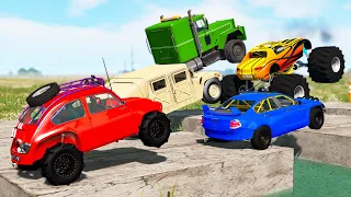 Off Road Cars Battle #2 - Beamng drive