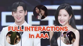 【Full interactions In AAA】 차은우 (Chaeunwoo) 문가영 (Munkayoung)신신커플 (ShinShin Couple)