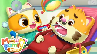 Baby Dentist Song | Kids Cartoon | Funny Videos for toddlers | MeowMi Family Show