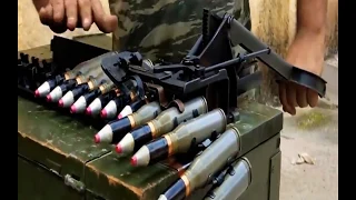 PAKISTAN VS INDIA WEAPONS LOADING: ZU 23-2 AMMUNITION LINKING & MAGAZINE LOADING SLINGING SOME 30MM