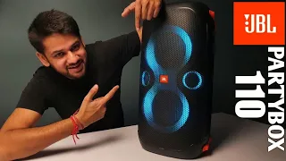 JBL PartyBox 110 Unboxing & Review | 12 Hour Battery | 160Watt RMS | IPX4 | Bass Booster