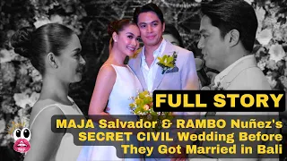 UNSEEN FOOTAGE: MAJA Salvador and RAMBO Nuñez SECRET CIVIL WEDDING Before They Got Married in Bali