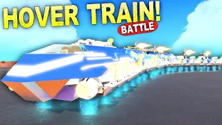 HOVER TRAIN BATTLE! Every Round Our Trains GROW!